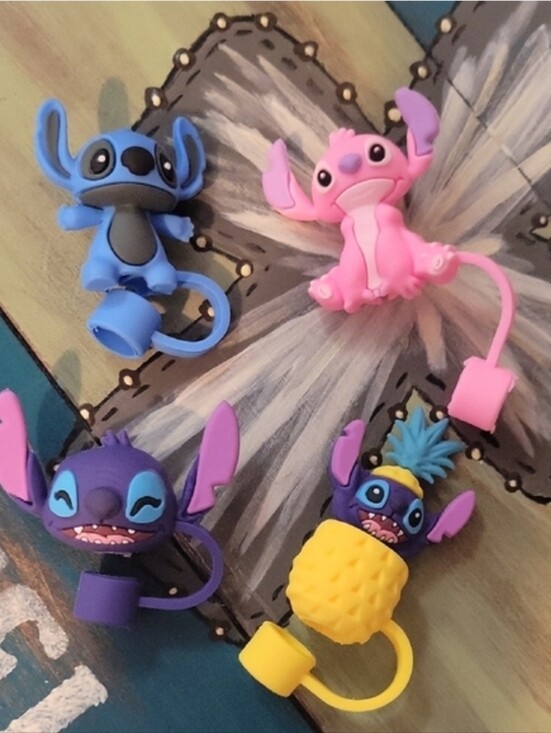 Source Unknown Other - Stitch Straw Toppers Nwt Set Of 4